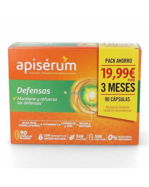 Pack Apiserum Defensas 90 Cápsulas