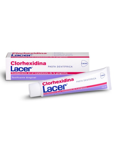 lacer pasta dental clorhexidina 75 ml.