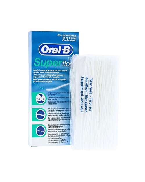 oral-b seda dental super floss 50 metros